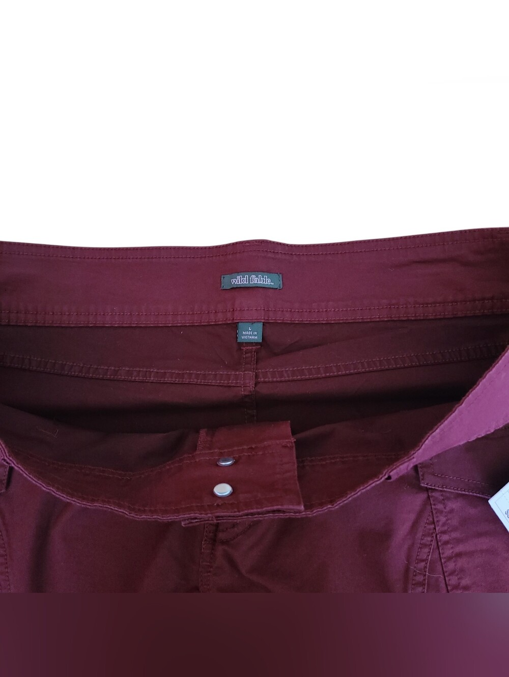 WILD FABLE | BURGUNDY | BOOT CUT PANTS | SIZE LARGE - Picture 3 of 11